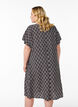 V-neck dress in viscose, Blue, Model image number 2
