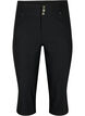 	 Tight-fitting high-waisted capri trousers, Black, Packshot image number 0