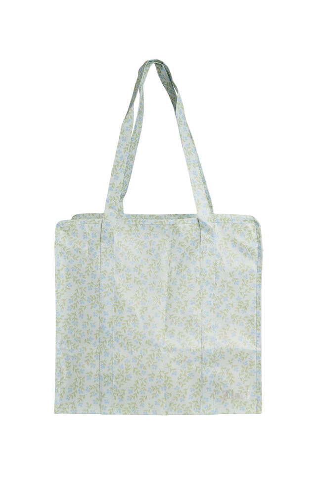 Shopping bag with zipper, Light Blue, Packshot image number 1