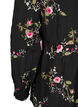 Long-sleeved blouse with floral print, Black, Packshot image number 3