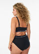 Cotton bra top with adjustable straps, Black, Model image number 2