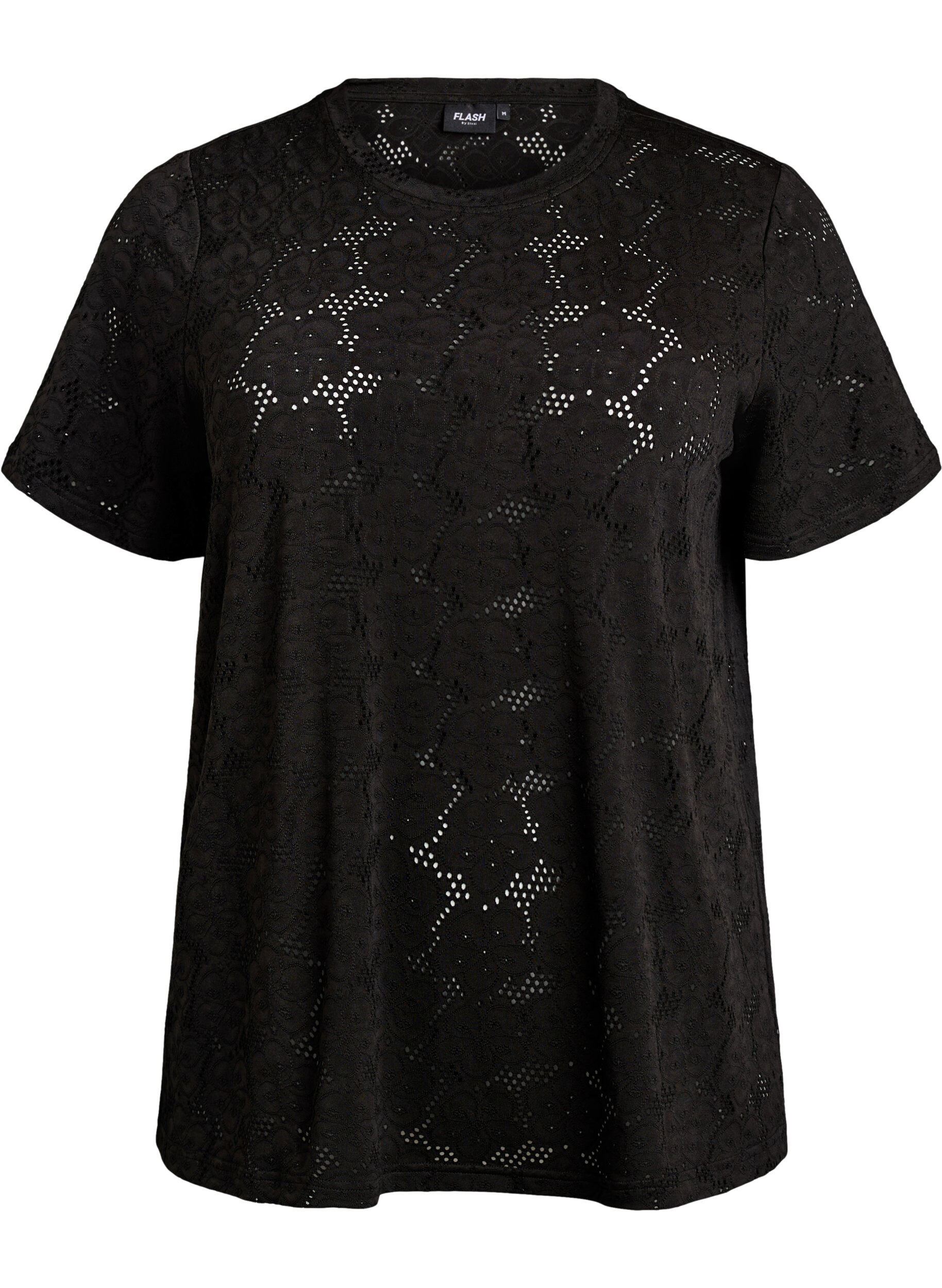 FLASH - T-shirt with eyelet pattern