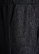 Trousers with a lace texture and glitter thread, Black, Packshot image number 2