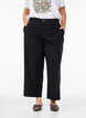 Culotte trousers in mixed fabric, Black, Model image number 2