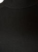 Knitted blouse in a viscose blend with a turtleneck, Black, Packshot image number 2