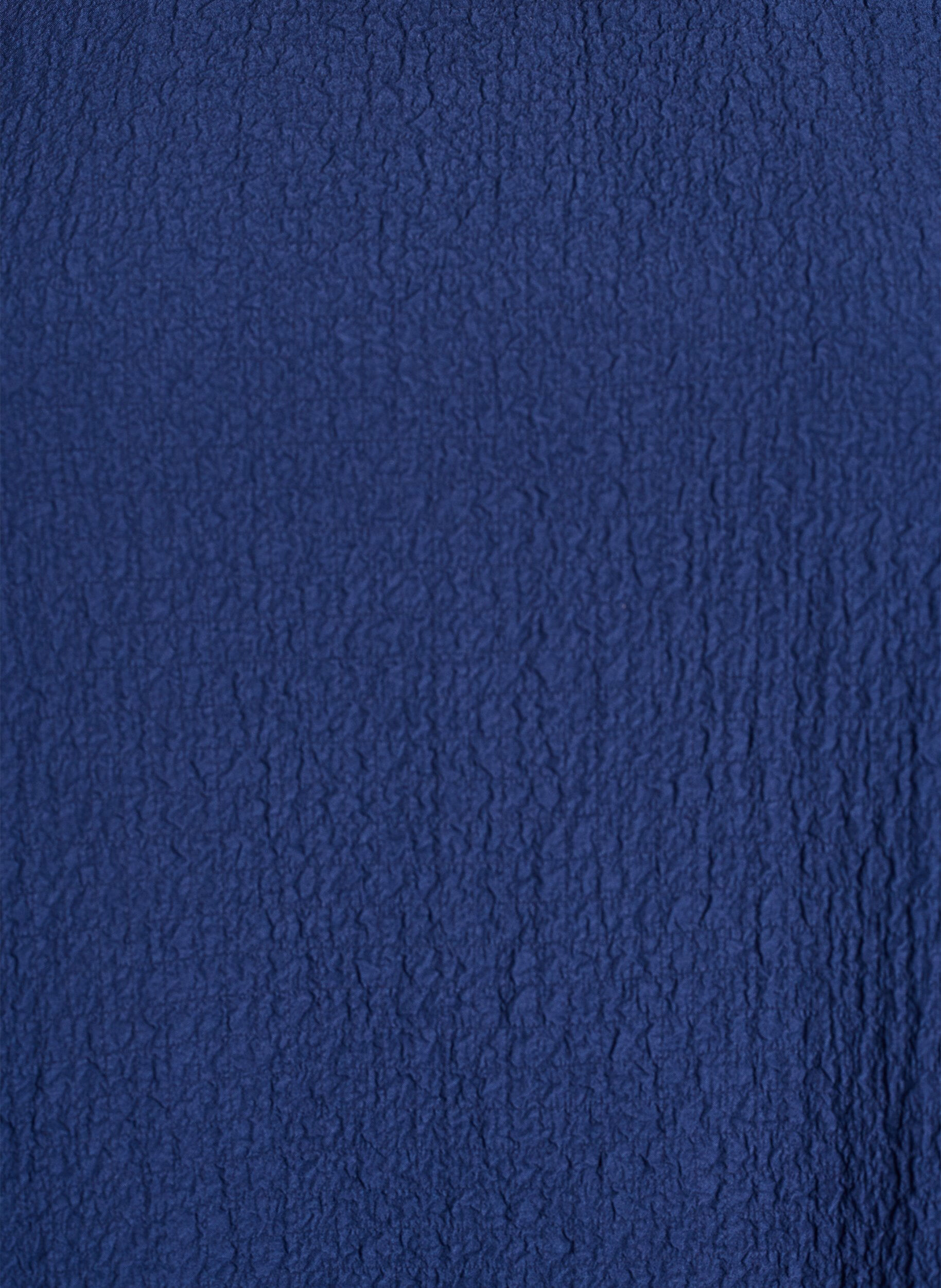 Zizzifashion Short dress with a crinkled texture and short sleeves, Blue, Packshot image number 2