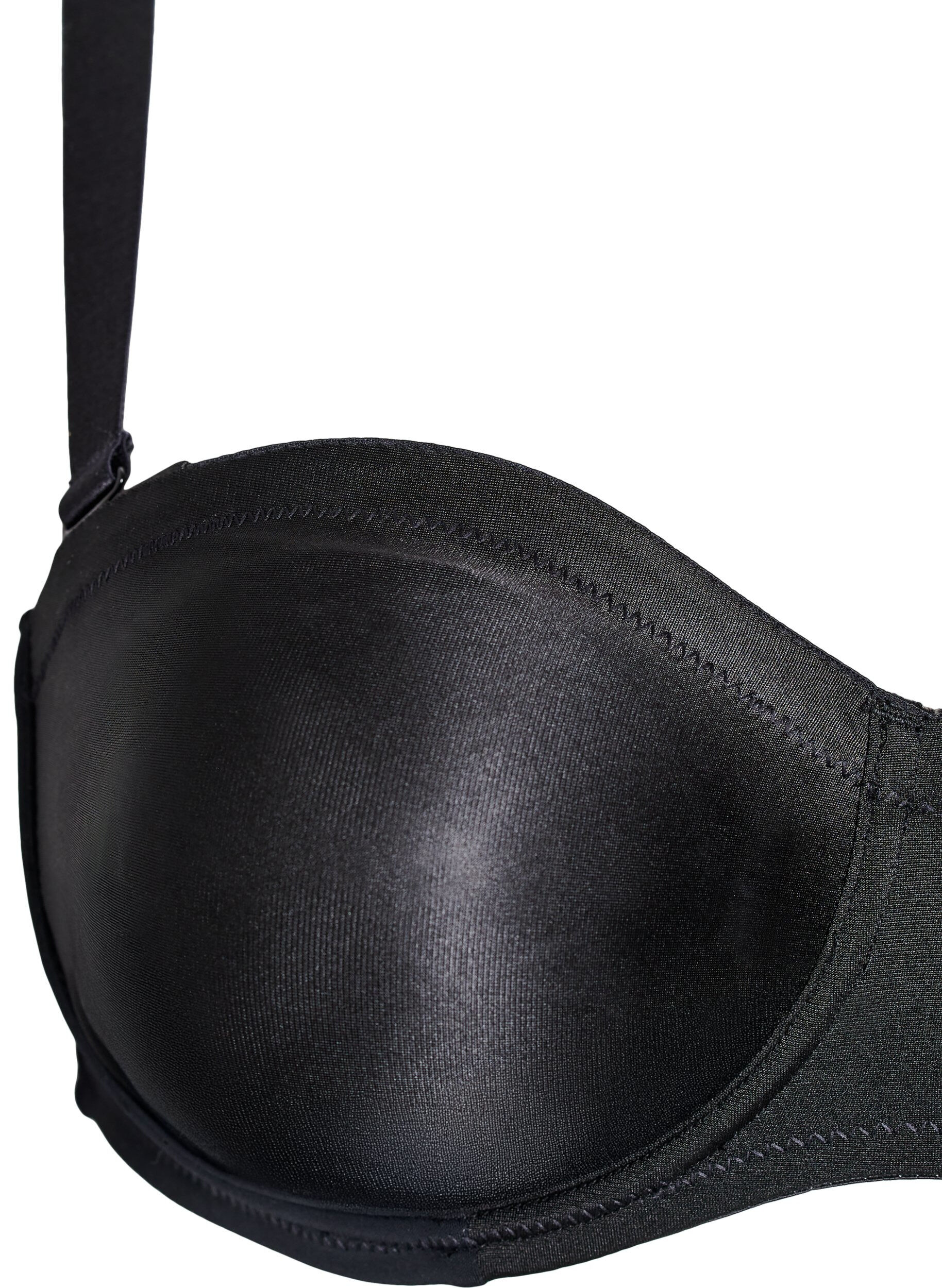 Zizzifashion Strapless bra with underwire, Black, Packshot image number 3