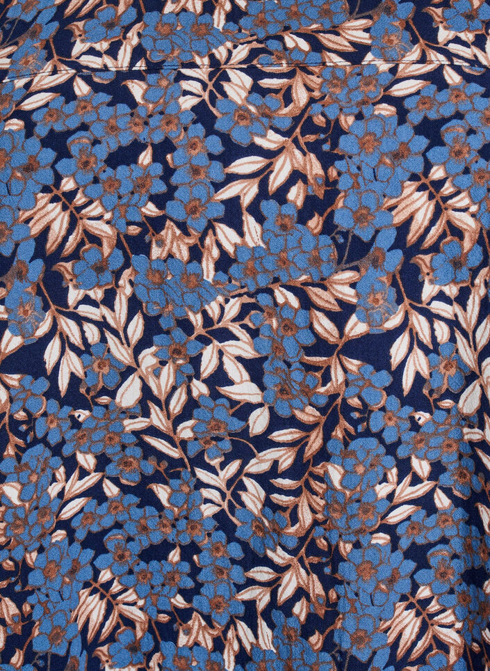 Short-sleeved, printed cotton dress, Blue, Packshot image number 2