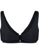 Bikini top with V-wire and removable pads, Black, Packshot image number 1
