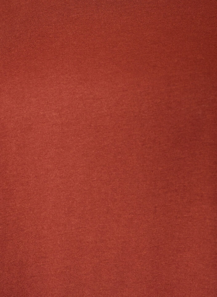 Short-sleeved cotton blend T-shirt, Red, Packshot image number 2