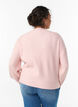 Ribbed cardigan with buttons, Pink, Model image number 2
