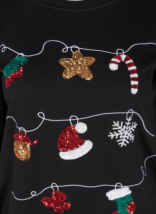 Christmas sweater, Black Decoration, Packshot image number 2
