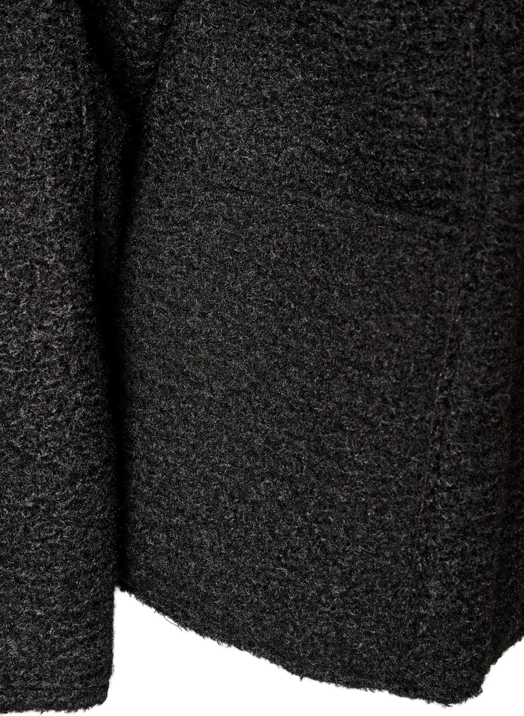 ZizzifashionLoose cardigan with pockets, Black, Packshot image number 3