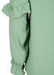 Blouse with ruffles and buttons, Green Bay, Packshot image number 3