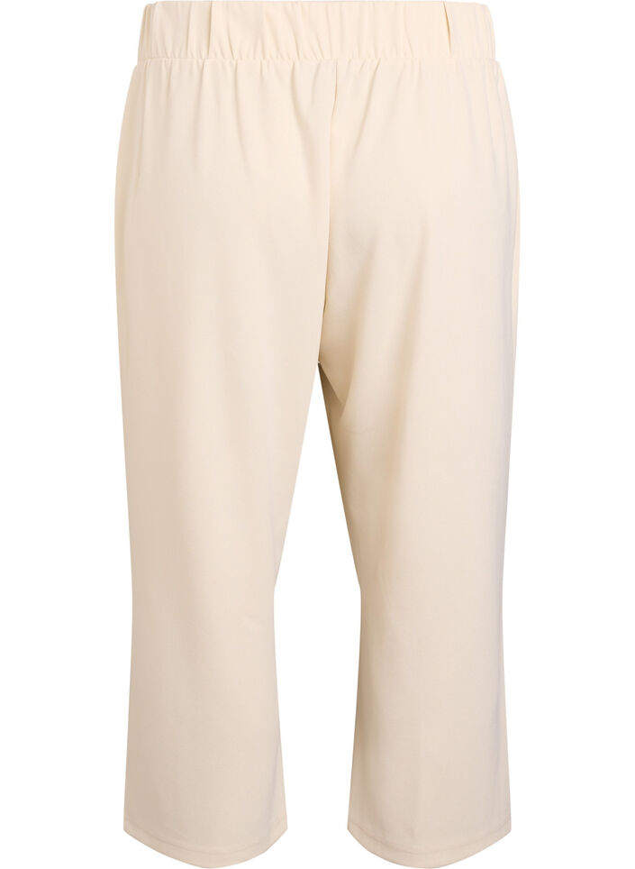 Ankle length trousers with loose fit, Beige, Packshot image number 1
