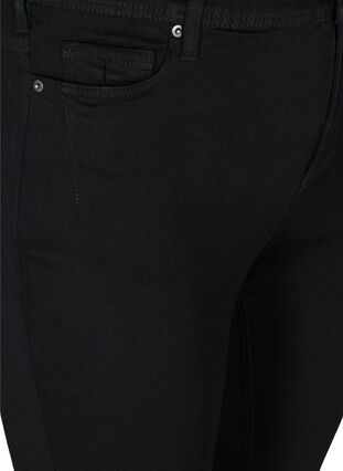 Cropped Amy jeans with a high waist and zip, Black, Packshot image number 2