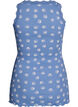 Top with print and lace edge, Blue, Packshot image number 1