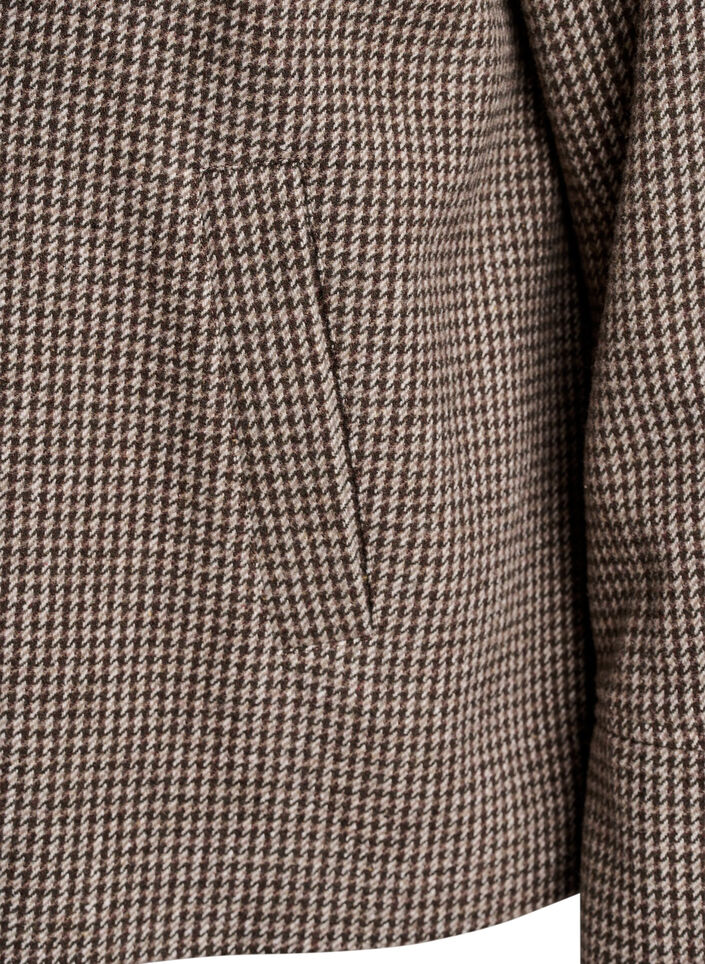 Short double-breasted blazer, Brown, Packshot