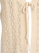 Knitted vest with eyelet embroidery and tie fastening, Beige, Packshot image number 2