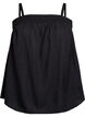 Viscose top with narrow straps, Black, Packshot image number 0