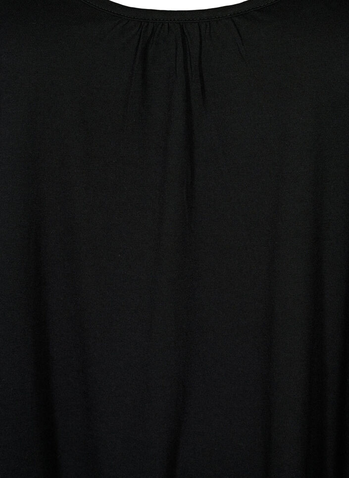 2-pack top in cotton blend, Deep Lavender/Black, Packshot image number 3