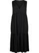 Sleeveless maxi dress in viscose, Black, Packshot image number 0