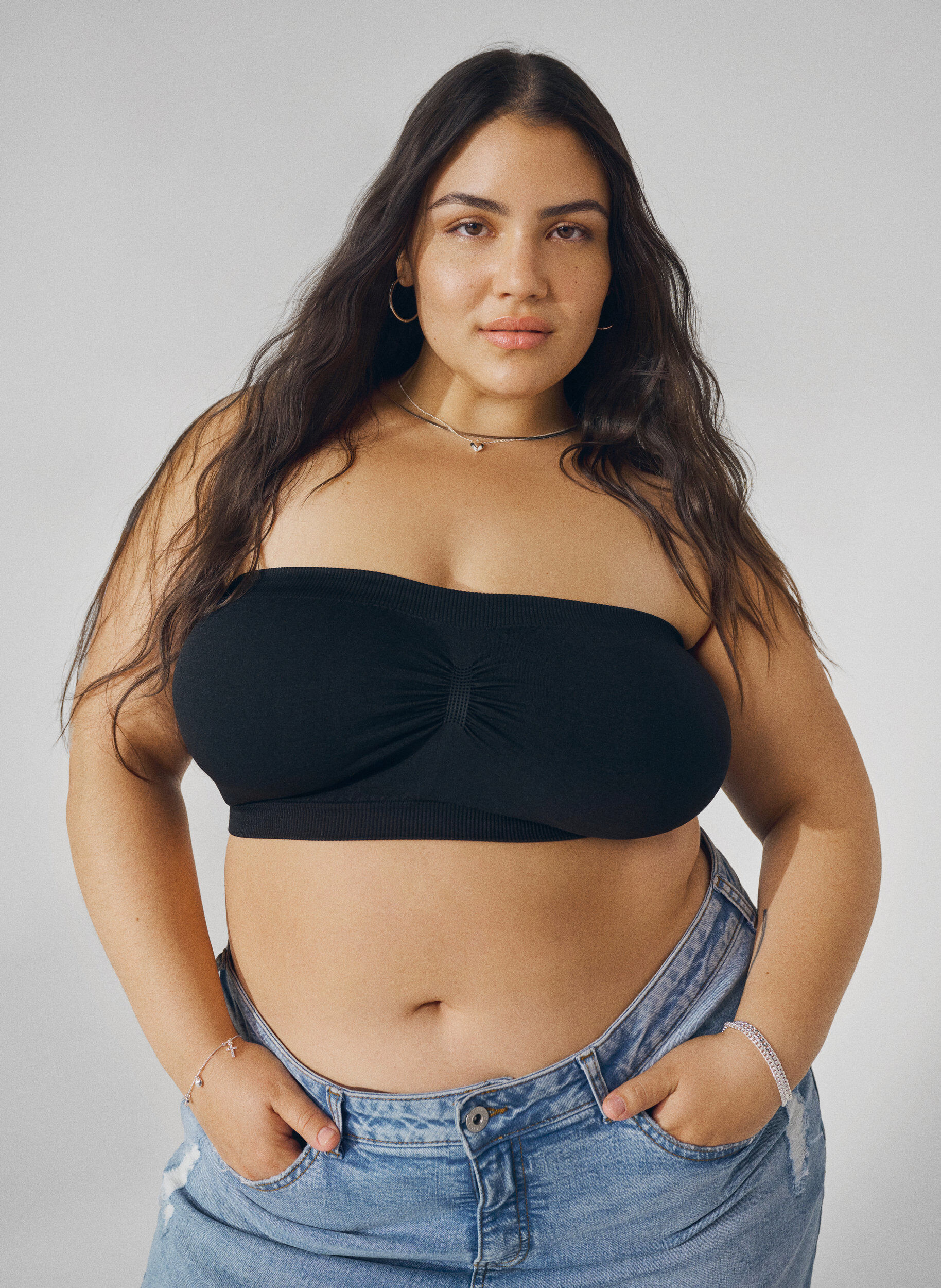 ZizzifashionTube bra, Black, Image image number 0