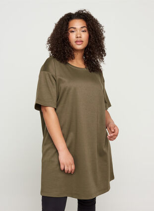 Sweater tunic with short sleeves, Wren, Model image number 0