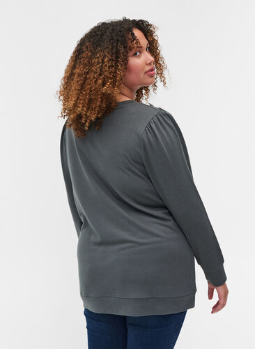 Long-sleeved blouse with shoulder detail, Urban Chic, Model image number 1