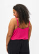 Viscose top with narrow straps, Raspberry Sorbet, Model image number 1