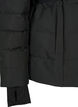 Water-repellent ski jacket with hood and belt, Black, Packshot image number 5