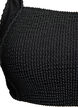 Crepe bikini top with adjustable straps, Black, Packshot image number 2