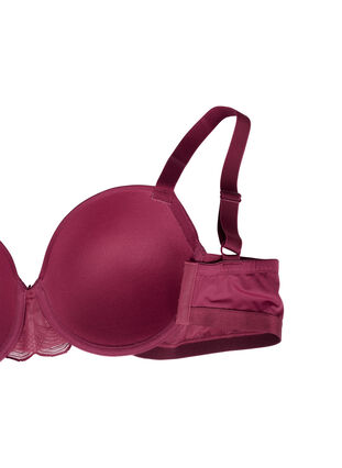 Moulded bra with mesh, Rhododendron, Packshot image number 3