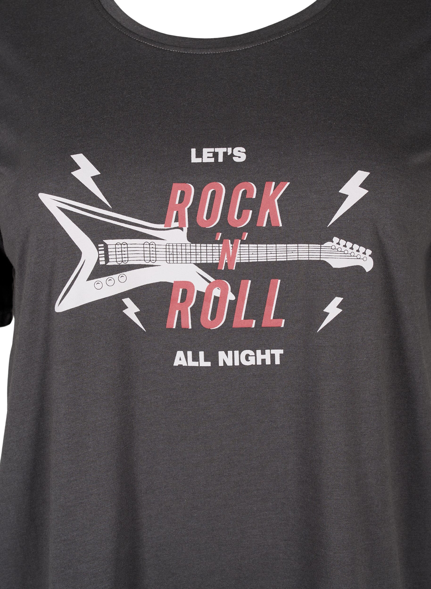 Zizzifashion FLASH - T-shirt with motif, Phantom, Packshot image number 2