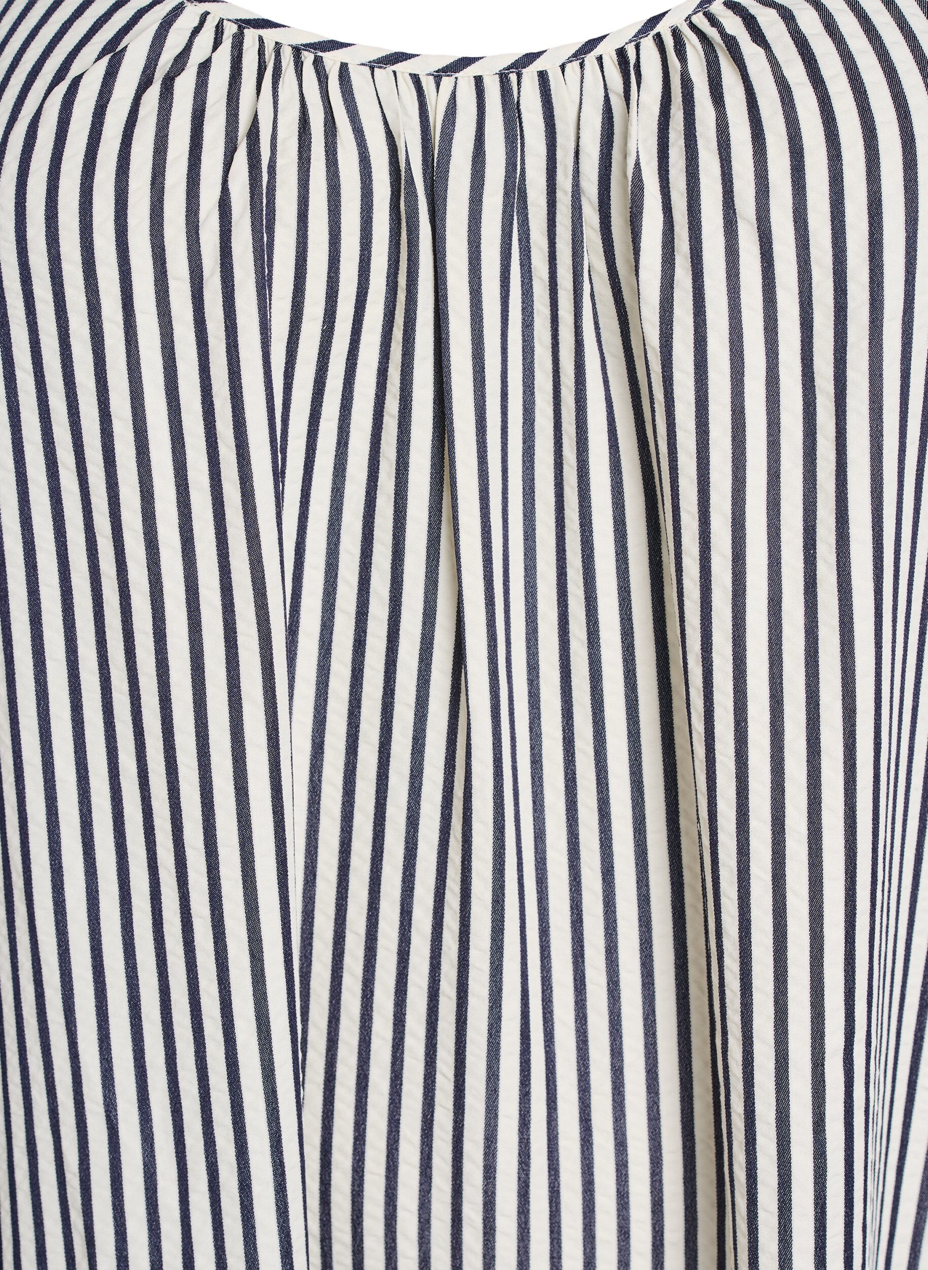 Zizzifashion Summer dress with stripes and A-line shape, Black, Packshot image number 2