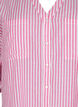 Striped tunic with v neck and buttons, Beetroot Stripe, Packshot image number 2