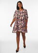 Short A-line dress with V-neck, Rose, Model image number 1