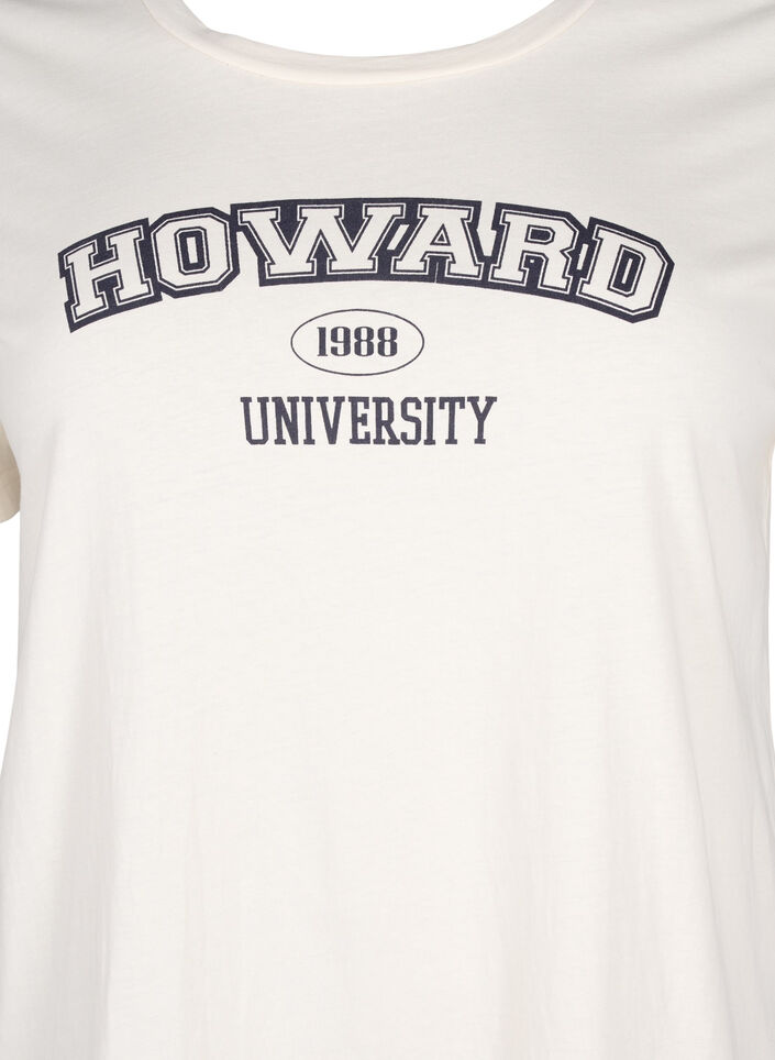 Cotton T-shirt with text motif, Antique W. W. Howard, Packshot image number 2