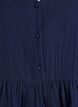 Sleeveless cotton muslin blouse with ruffles, Blue, Packshot image number 2