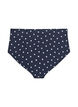 High-waisted bikini bottoms with polka dots, Black, Packshot image number 1