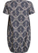 Short-sleeved cotton dress with print, Blue, Packshot image number 1