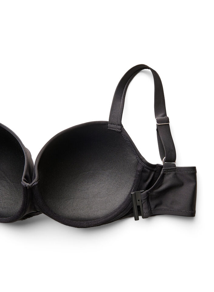 Bikini top with underwire and draping, Black, Packshot image number 3