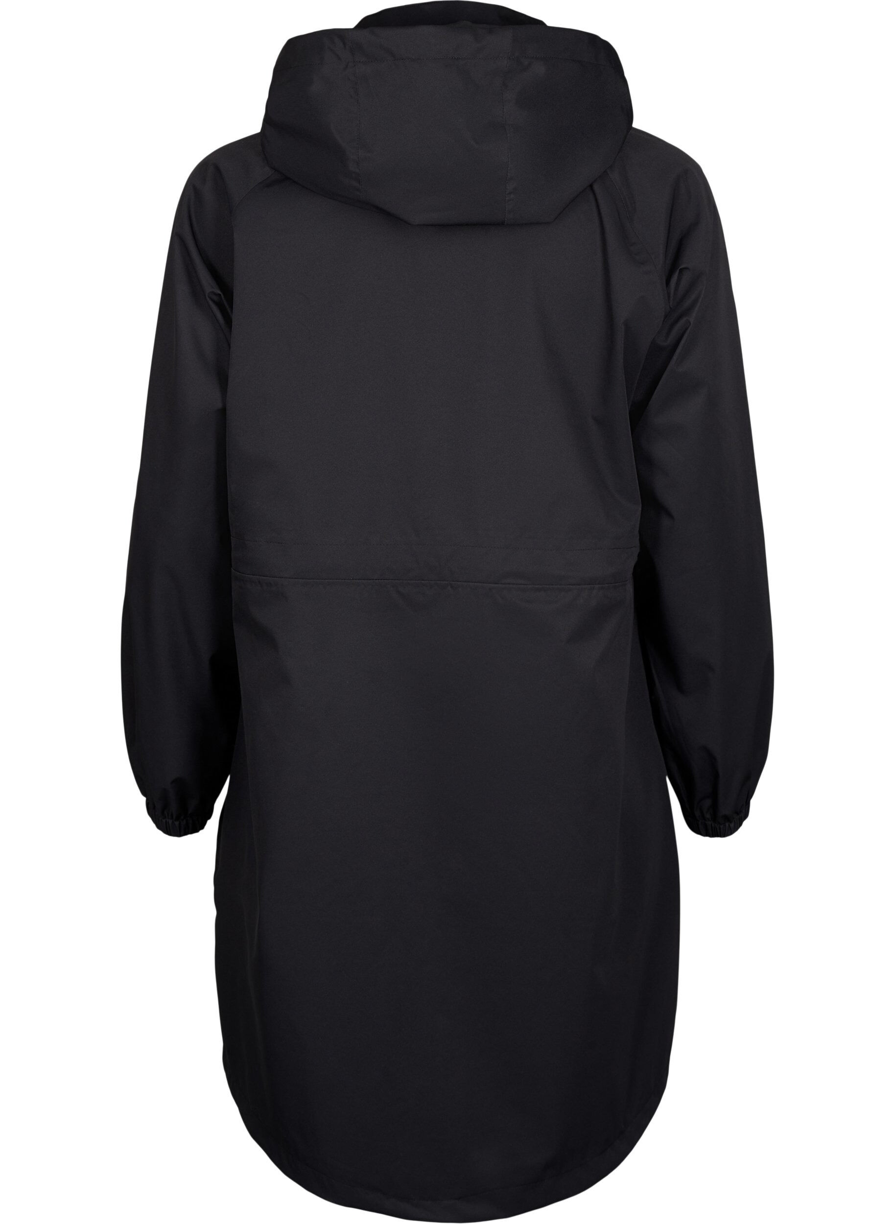 Zizzifashion Functional coat with pockets and hood, Black, Packshot image number 1