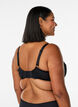 Full coverage bra with lace and microfibre, Black, Model image number 2