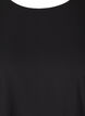 Blouse with short sleeves and a round neckline, Black, Packshot image number 2