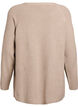 Knitted jumper with a diagonal pattern and raglan sleeves, Beige, Packshot image number 1