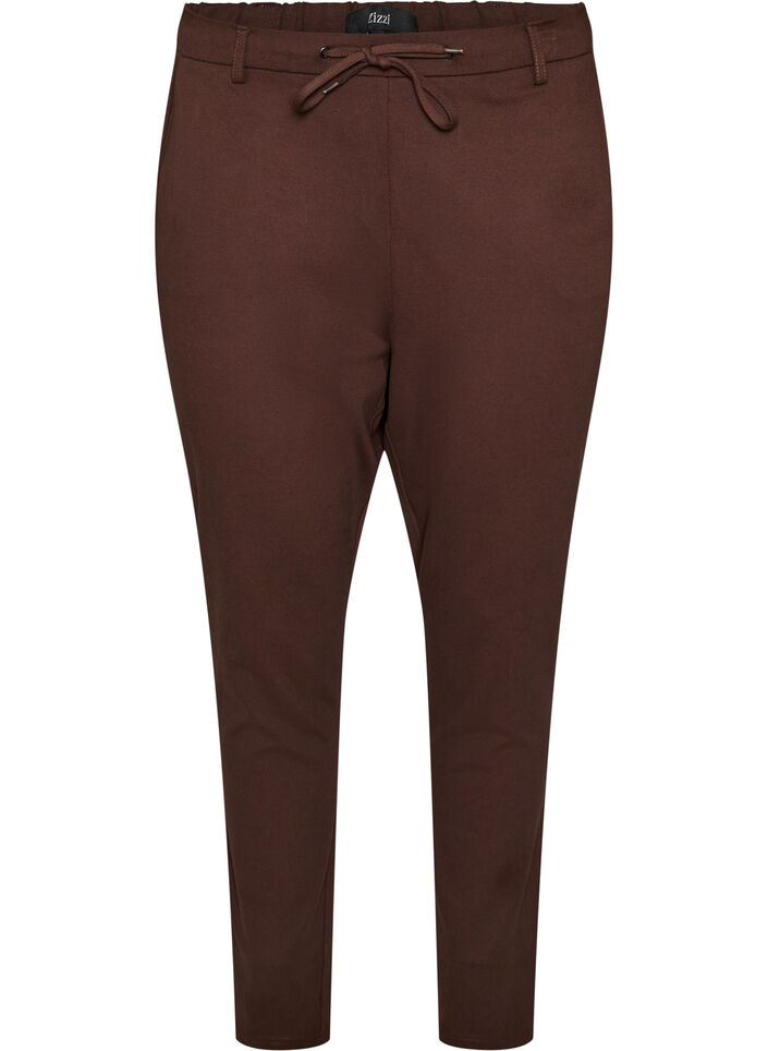 Cropped Maddison trousers, Brown, Packshot image number 0