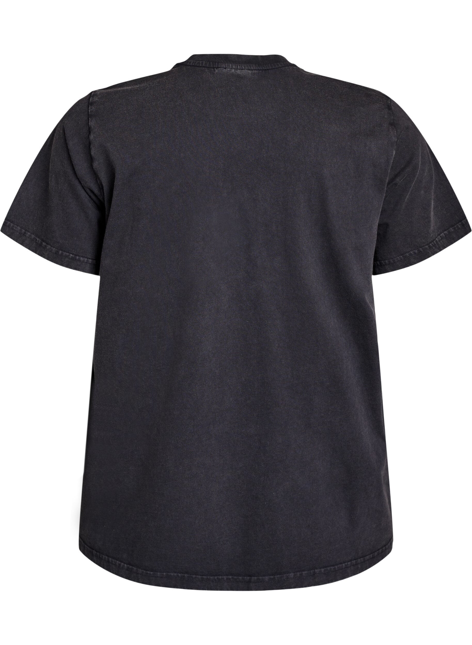 Zizzifashion T-shirt with teddy bear print and washed look, Grey, Packshot image number 1