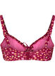 Underwired bikini top with tie straps, Red, Packshot image number 1