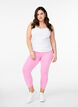Basic 3/4 leggings in viscose, Pink, Model image number 1